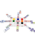 Mexican Train Dominoes Set, Clear