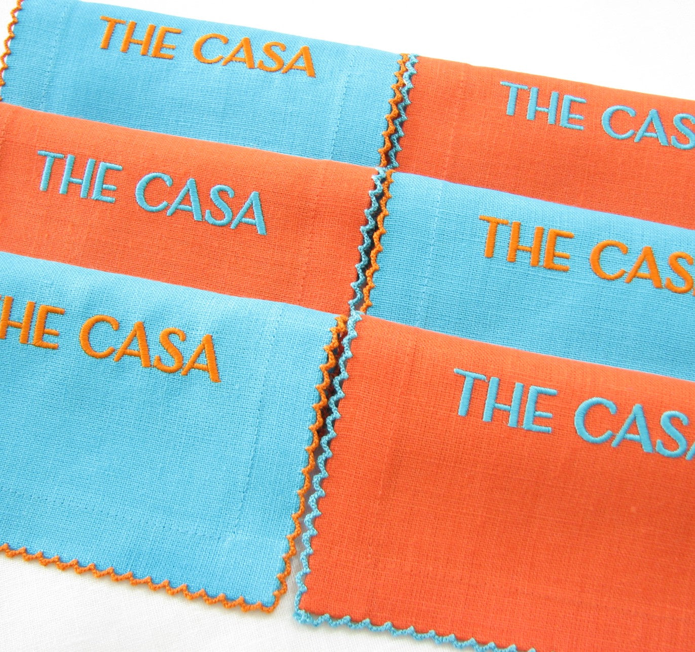 Custom Linen Cocktail Napkins (Set of 2)